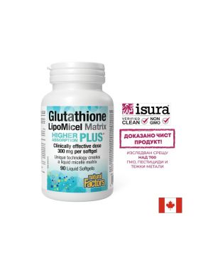 Глутатион 300 мг | Glutathione  LipoMicel Matrix | Natural Factors, 90 капс.