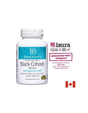 Гроздовиден ресник 40 мг | Black Cohosh | Natural Factors, 90 V-капсули