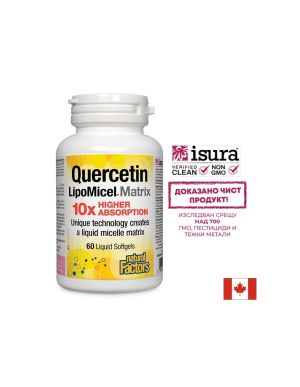  Кверцетин 250 мг | Quercetin LipoMicel Matrix 10 | Natural Factors,  60 софтгел