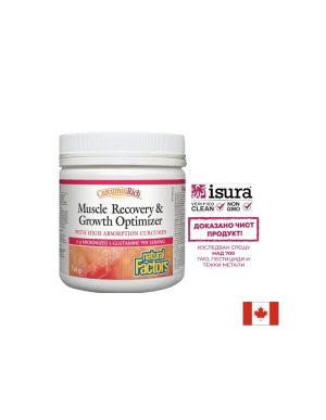 Куркумин с Глутамин | CurcuminRich™ Muscle Recovery & Growth Optimizer | Natural Factors, 156 гр пудра