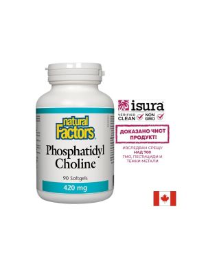  Фосфатидил Холин 420 мг | Phosphatidyl Choline | Natural Factors, 90 софтгел