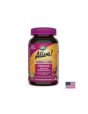  Мултивитамини за Жени 50+ Алайв | Women’s 50+ Multivitamin Alive | Nature’s Way,  75 желирани табл.