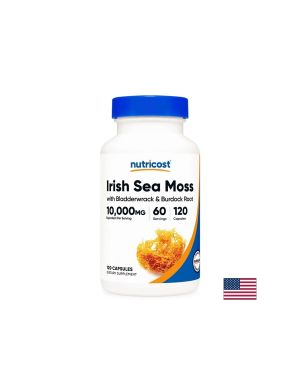 Ирландски мъх 400 mg + фукус 200 mg + репей 200 mg – За щитовидната жлеза и имунитет, 120 капсули