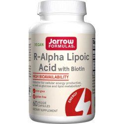 Р Алфа Липоева Киселина с Биотин | R-Alpha Lipoic Acid with Biotin | Jarrow Formulas, 60 капс. 