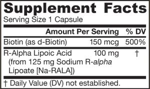 Р Алфа Липоева Киселина с Биотин | R-Alpha Lipoic Acid with Biotin | Jarrow Formulas, 60 капс. 