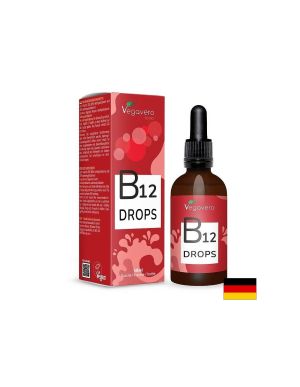 Витамин Б12 (метилкобаламин, 5-деоксиаденосилкобаламин) 500 мкг | B12 Tropfen | Vegavero, 60 мл капки