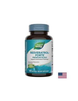 Resveratrol forte - Ресвератрол форте 450 mg, 60 софтгел капсули Nature’s Way
