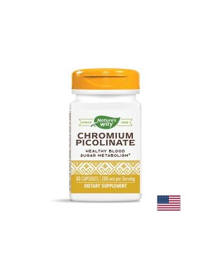 Chromium Picolinate/ Хром Пиколинат 200 mcg х 60 капсули Nature’s Way