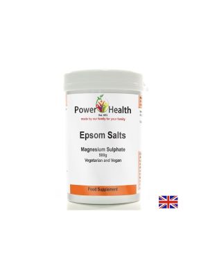 Магнезиев сулфат | Англиска сол | Epsom Salt | Power Health, 500 гр. 