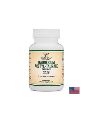 Магнезий ацетил таурат 45.5 мг | Magnesium Acetyl-taurate (TAURO-MAG®) | Double Wood, 60 капс.