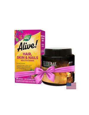 Алайв Мултивитамини за коса, кожа и нокти | Hair, Skin & Nails Multivitamin Alive | Nature’s Way, 60 софт гел