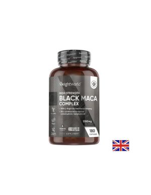 Формула за мъже Черна и Жълта Мака, Аргинин, Женшен | Black Maca & Arginine Complex | WeighWorld, 180 капс.