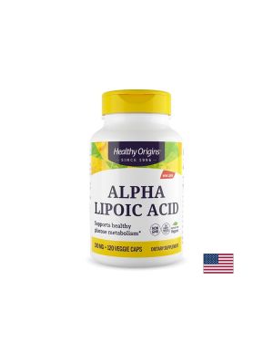 Алфа-липоева киселина Поддържане на нормални нива на кръвната захар и метаболизъм 100 mg, 120 веган капсули