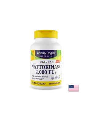 Натокиназа – Здраво кръвообращение и нормално кръвно налягане, 100 mg / 2000 FU, 60 вегетариански капсули