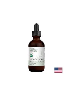 Щитовидна жлеза - Луголов разтвор (Йод + Калиев йодид), 1000 µg х 59.2 ml капки Earth Harmony Naturals