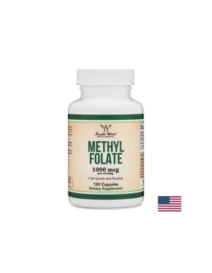 Фолиева киселина – биологично активна форма - Метилфолат, 1000 µg, 120 капсули за четиримесечен прием