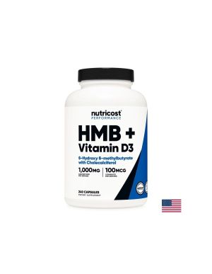 Грижа за костите, ставите и мускулите - HMB + Витамин D3, 240 капсули