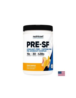 Пред тренировъчен комплекс PRE-SF, 450 g прах, с аромат на праскова и манго, 30 дози