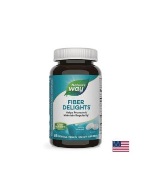 Микс от фибри за отслабване и детоксикация | Fiber Delights | Nature’s Way, 60 дъвч.табл.