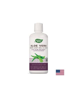 Алое Вера Гел и Сок | Aloe Vera Inner Leaf Gel & Juice | Nature’s Way, 1 л.