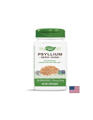 Теснолист живовляк ( хуск люспи ) 525 мг | Psyllium Husk seed | Nature’s Way, 180 капс.