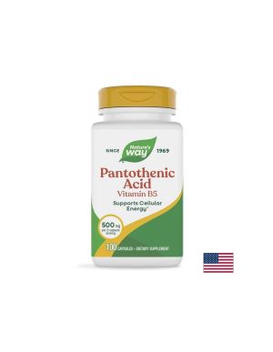 Пантотенова киселина | Витамин Б5 | Pantothenic Acid (Vitamin B5) | Nature’s Way, 100 капс.