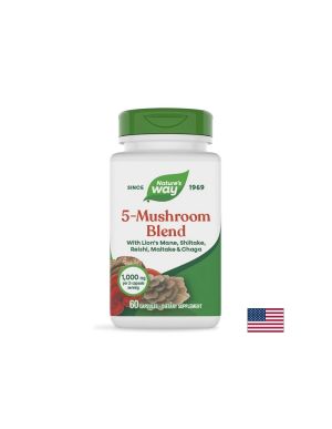 Комплекс от гъби 5 в 1 | Mushroom Blend | Nature's Way, 60 капс.