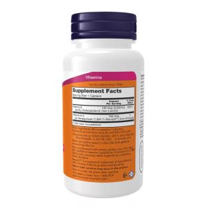 Витамин Д3 5000 + К2 180 мкг | Mega D-3 & MK-7 | Now Foods, 120 капс. 