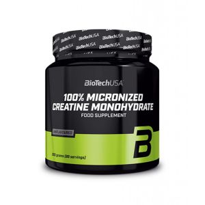 100% Микронизиран креатин монохидрат | 100% Creatine monohydrate | BioTechUSA, 300 гр / 88 дози неовкусен 