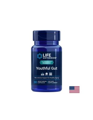 Пробиотик 9 млрд. активни пробиотици, 4 щама формула, чревен баланс, Florassist Youthful gut, 30 V капсули