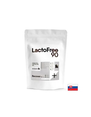 Суроватъчен протеин изолат без лактоза LactoFree 90 За възстановяване и мускулна сила Вкус шоколад, 500 g / 16 дози