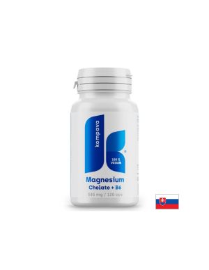 Магнезий бисглицинат 80 mg + Витамин B6 10 mg Спокоен сън и нервна система 120 капсули