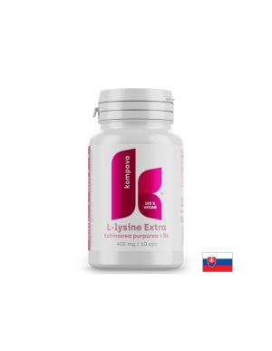 L-лизин 350 mg + Ехинацея 40 mg + Витамин B6 10 mg – Подкрепа при херпес зостер и чести инфекции, 60 дневни дози, 60 капсули