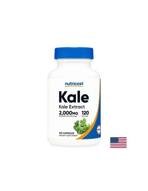Кейл екстракт (къдраво зеле) 200 мг | Kale Extract | Nutricost, 120 капс.