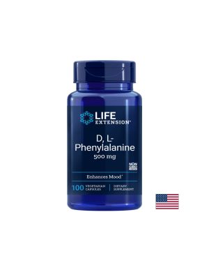 Д,Л - Фениланинин 500 мг | D,L-Phenylanine | Life Extension, 100 капс.