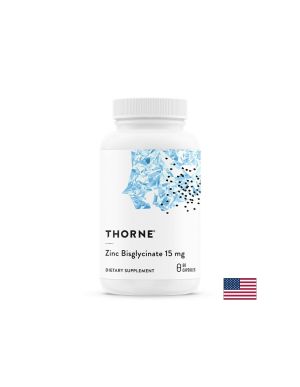 Цинк Бисглицинат 15 мг | Zinc Bisglycinate | Thorne, 60 капс.