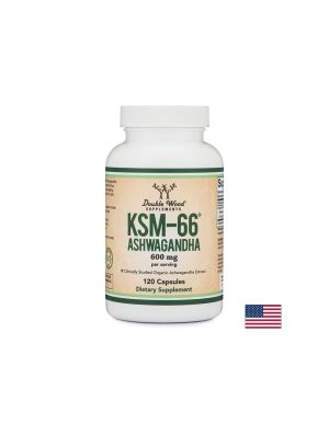Ашваганда KSM-66 600 мг | Ashwagandha KSM-66 | Double Wood, 120 капс.