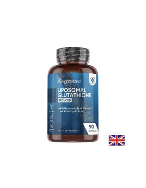 Липозомен Глутатион 333 мг + Витамин Ц | Liposomal Glutathione & Vitamin C | WeightWorld,  90 капс.