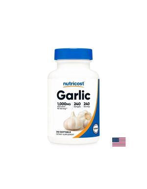 Чесън ( маслен екстракт ) 10 мг | Garlic | Nutricost, 240 софтгел капс.
