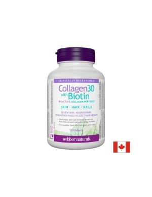 Колаген с Биотин | Collagen30® with Biotin | Webber,120 табл.