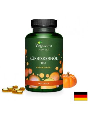 Масло от Тиквено семе Органик | Kürbiskernöl BIO | Vegavero, 180 капс.