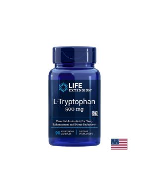 Л - Триптофан 500 мг | L - Tryptophan | Life Extension, 90 V капс.