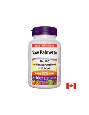 Сао палметто (с ленено и тиквено масло) | Saw Palmetto With Flax And Pumpkin Oils | Webber,  90 софтгел 