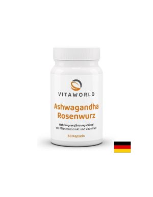 Ашваганда + Златен корен | Ashwagandha & Rhodiola | Vitaworld, 60 капс.
