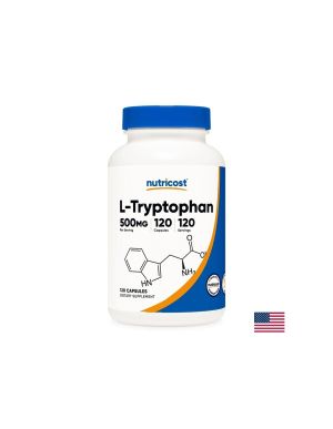 L-Триптофан 500 мг | L-Tryptophan | Nutricost, 120 капс.