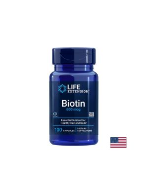 Биотин 600 мкг | Biotin | Life Extension, 100 капс.