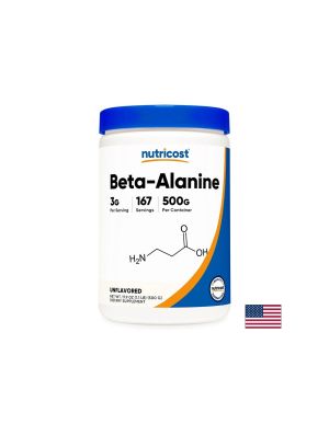 Бета - Аланин 3000 мг | Beta-Alanine | Nutricost, 500 гр.