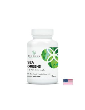 Фитоминерален комплекс + Келп | Sea Greens Kelp Phyto-Mineral Complex | Oxigenesis, 60 капс.