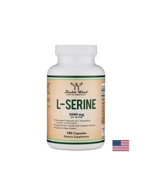 Л - серин 2000 мг | L-Serine | Double Wood, 180 капс.