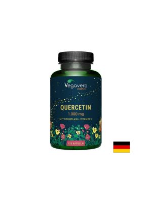 Кверцетин + бромелаин + витамин Ц  | Quercetin + Bromealin + Vitamin C | Vegavero, 120 капс.